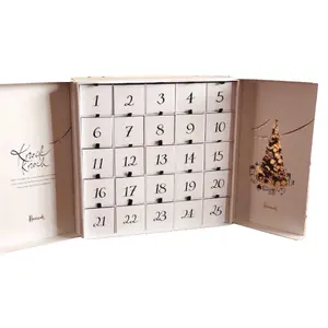 Kotak display kosmetik kotak kalender kedatangan kustom baru 2024 untuk parfum