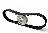 Courroie plate de transmission de puissance en caoutchouc du fabricant OEM, à vitesse variable, crantée, résistante à l'huile, à économie d'énergie