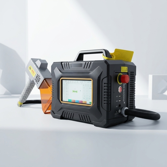 Complete After Sales Service Handheld Fiber Laser Marking Machine Portable Touch Laser Marker Free Sample Test Remote Guidance