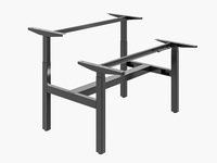 Bureau Ergonomique Intelligent à Quatre Pieds, Durable, Double Moteur, 3 Niveaux, Bureau Debout Réglable en Hauteur, Bureau Électrique pour le Bureau