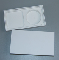 Lamination mate revêtement UV carton rigide 2MM gaufrage éponge doublure boîtes d'emballage recyclables pour étuis de téléphone neutres cadeau
