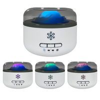 Mini humidificateur d'aromathérapie en forme de volcan nébuliseur diffuseur d'arôme Machine avec veilleuse 7 couleurs pour chambre à coucher à la maison