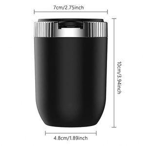 Custom Logo Car Ashtray Leakproof Cigarette Ashes Storage Promotion Gifts Automatic Flip <b>Cover</b> Car Ashtray with <b>LED</b> <b>Light</b> - Product Image 2
