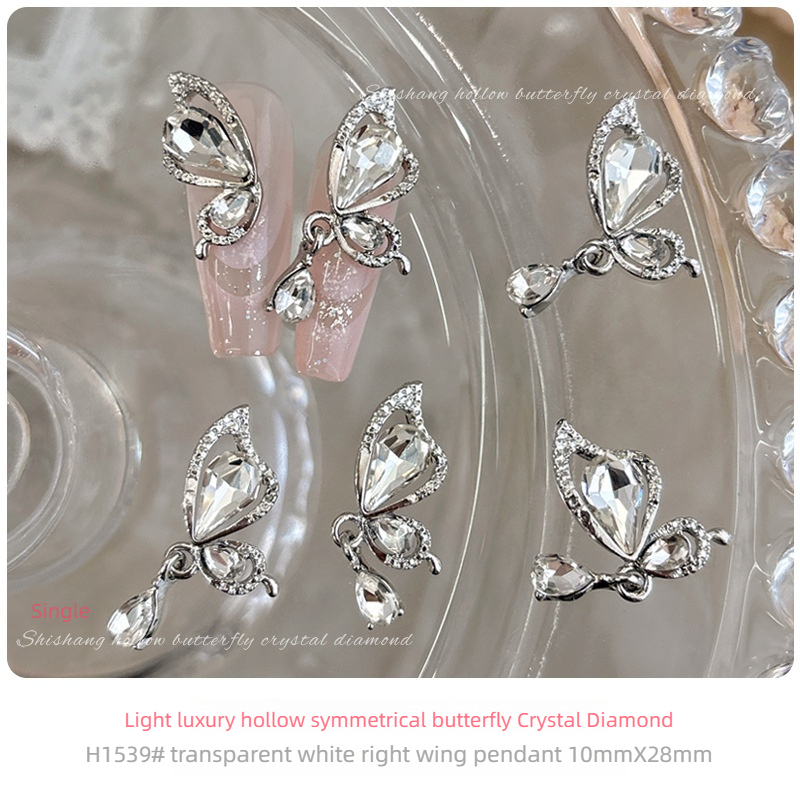 H1538 Aile gauche diamant blanc simple