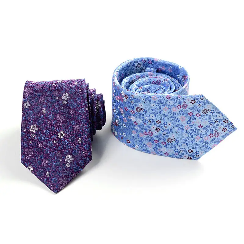 Çin üretici toptan çiçek baskılı kravat 100% el yapımı yüksek kalite moda renk lüks ipek dokuma kravat erkekler için