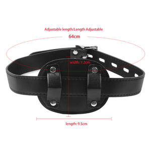 Kilitlenebilir kemer ile açık-ağız topu Gag silikon gerçekçi yapay Penis fetiş esaret Penis ağız fiş - Product Image 4