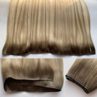 Ekstensi Rambut Genius Weft Double Drawn Tebal dan Penuh, Lapisan Ganda Tiga, Harga Grosir Terlaris 2026