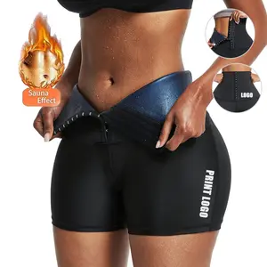 Спортивные штаны-сауна, Утягивающие шорты для похудения и потери веса, утягивающие корректирующие женские штаны для тренировки талии и живота, горячие термо-спортивные Леггинсы для фитнеса