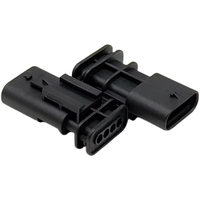 1-1564559-1 Connecteurs automobiles étanches 4P à contact nickelé, boîtier PBT GF30, IP67, en stock