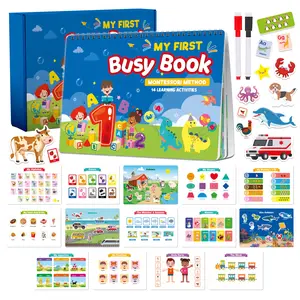 Custom Educational Montessori Preschool Learning Activities Book Autism Sensor Newest Themes Busy Book For Kids Toddlers