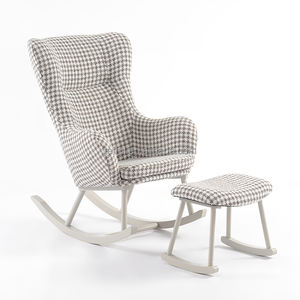 Fauteuil à bascule rembourré pour bébé, idéal pour l'alimentation et la récupération post-partum de la maman - Product Image 1