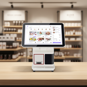 เครื่องบันทึกเงินสดแบบจอคู่ขนาด 15.6 นิ้ว ระบบออลอินวันสำหรับร้านอาหาร B1 จอขนาด 15.6 นิ้ว - Product Image 1