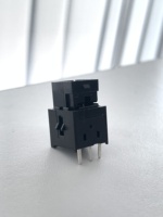 Interrupteur à bouton-poussoir verrouillable KAN-43D 2A 12VDC SPST 30000 cycles, vertical, à montage traversant, mini bouton autobloquant, RoHS
