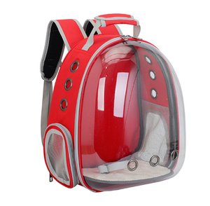 Büyük kapasiteli şeffaf Oxford malzeme katlanabilir seyahat taşıyıcısı taşınabilir köpek Tote sırt çantası fermuar moda Modern klasik - Product Image 2