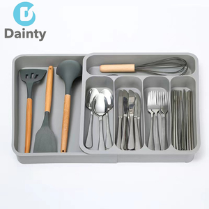 Plastic Expandable Kitchen Drawer Organizer Cutlery Organizer Kitchen Drawer Tray Kitchenware