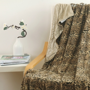 Plaids et Tapisseries Personnalisés FY pour Adultes et Enfants, Motifs Animaux : Léopard des Neiges, Léopard des Moneys, Vache, Tigre, Brosse, Chauds - Product Image 4