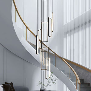 Lámpara Colgante LED Negra, Personalizada, Decorativa, de Lujo, para Vestíbulo de Hotel, Lámpara de Araña - Product Image 4