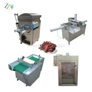Machine de découpe de viande séchée de poulet à haut rendement/machine de viande séchée de boeuf/machine à fumer pour viande séchée