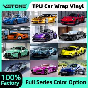 Film de protection de carrosserie de voiture en TPU de haute qualité à prix abordable, auto-réparant, anti-UV, anti-rayures, changeant de couleur, plus de 1000 couleurs, hautement extensible - Product Image 2