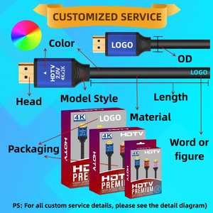 Cable HDMI de audio y vídeo de color azul, 3 flatot, soldadura proskit hecha en Taiwán para ordenador - Product Image 5
