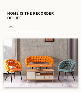 Sillón de Comedor con Patas de Metal Dorado, Tapizado en Tela de Terciopelo, para Interiores, Restaurante, Sala de Estar, Sofá - Product Image 6