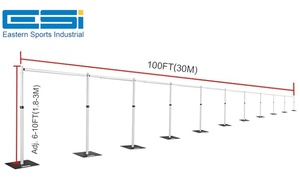 Support d'affichage portable pour stand d'exposition certifié TUV ESI, système de <span class=keywords><strong>fond</strong></span> de scène pour salon professionnel, cadre en aluminium pour mariage - Product Image 5