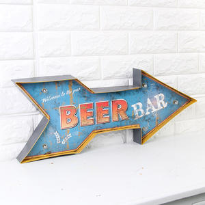 Plaque Métallique Rétro Impression Panneau Bar Pub Man Cave Home Decor Offre Spéciale Bar à Bière Vintage Tin Wall Signs - Product Image 1