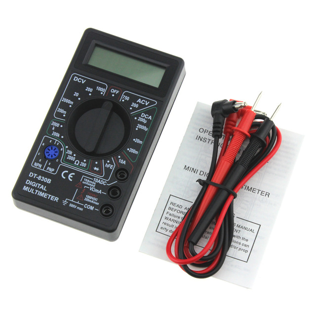 Mini multi meter handheld electrical instrument DT830B digital multi meter