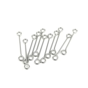 Stainless Steel Double-Ended Figure-9 <b>Beading</b> <b>Needle</b> 0.7mm For DIY Jewelry Making Tassel Earrings Craft Accessories - Product Image 3