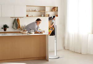 Portable 5 <span class=keywords><strong>pouces</strong></span> <span class=keywords><strong>OLED</strong></span> <span class=keywords><strong>TV</strong></span> LED 120Hz amovible défilement charge Flip pivotant stéréo numérique pour entraînement conférence cuisine utilisation - Product Image 4