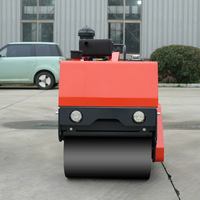 Livraison gratuite Mini rouleau de route Construction de routes Mini rouleau de route compacteur multifonctionnel Double tambour rouleau de route