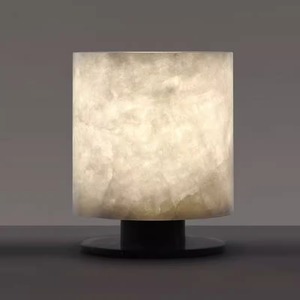 Chinese Style Marble Table <b>Lamp</b> E27 <b>LED</b> Eye Caring Bedroom Bedside Decoration Hotel <b>Lighting</b> - Product Image 1