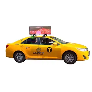 Schermo a Led per Taxi esterno per veicoli pubblicitari con schermo a LED montato sul tetto per veicoli