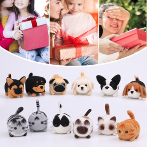 Kit de feutrage à l'aiguille amusant avec autocollants animaux, best-seller transfrontalier, ensemble de matériaux DIY pour la création de pendentifs animaux pour sacs à dos (Animaux) - Product Image 4