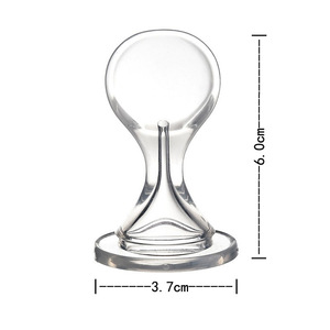 Cuillère d'alimentation pour bébé, tête transparente en forme de gourde, petite bouche, 0-12 mois, cuillère d'extrusion liquide de qualité alimentaire pour le sevrage - Product Image 4