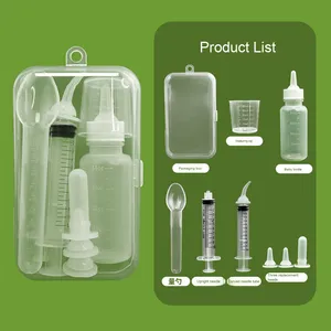 Hot-bán chống nghẹn thiết bị Pet Feeder Set với chai ống tiêm kết hợp cho mèo con chó con thực phẩm Cách sử dụng - Product Image 2