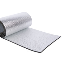 Matériau composite double face en mousse de coton PE perlé noir Feuille d'aluminium épaissie Matériau ignifuge résistant aux hautes températures