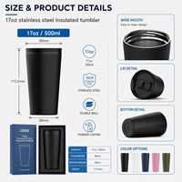 Mug à café isotherme JUNVOY de luxe à double paroi en acier inoxydable 304, extérieur en plastique, personnalisable pour utilisation en voiture, cadeaux (6 heures)