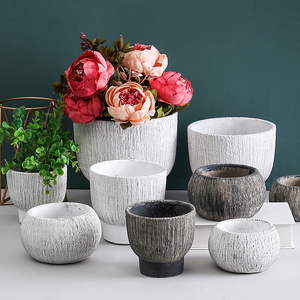 Macetas Decorativas de Fibrocemento Ecológicas para Jardín y Hogar con Orificio de Drenaje para Uso en Interiores y Exteriores - Product Image 4