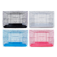 Usine En Gros Turquie Blanc Perroquet Cheep Amour Pliable Cage De Transport D'oiseaux En Métal Fil De Fer Grand Perroquet Cages D'élevage