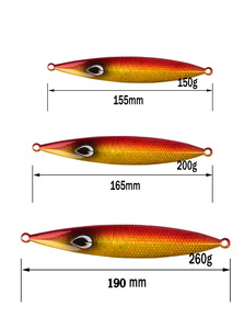 RUNTOO 150g/200g/260g luminoso Jig veloce piombo metallo <span class=keywords><strong>esca</strong></span> da pesca a passo lento per pesca alla traina di spigola - Product Image 2