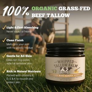 Увлажняющий, восстанавливающий и отбеливающий ночной крем для лица для мужчин с кремом из сливок травяного откорма, натуральным медом и эффектом OEMWhipped. - Product Image 1