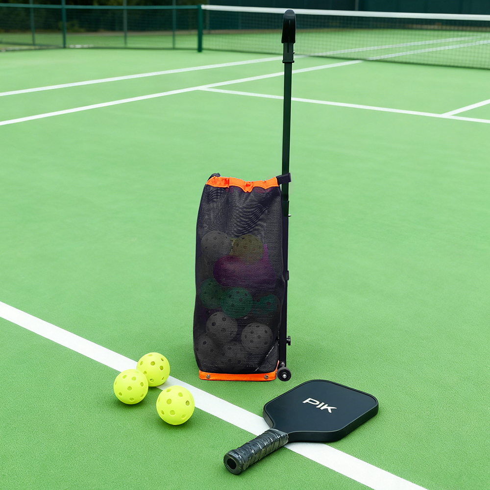 Portable Lightweight Tennis Ball Pickleball Picker With Adjustable Roller Retriever Ball Picking Equipment