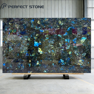 Lastra di <span class=keywords><strong>Granito</strong></span> Blu Labradorite di Alta Qualità, Lastra di <span class=keywords><strong>Granito</strong></span> Blu Lemuriano per Mobili Personalizzati, Pavimenti e Pareti - Product Image 1