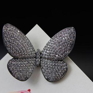 Rakol EP2552 elegante zircon Latón chapado en rodio <span class=keywords><strong>broche</strong></span> de mariposa para las niñas - Product Image 4