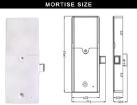 Serrure intelligente d'armoire la plus vendue Entrée sans clé intelligente avec carte d'application TTLOCK et code PIN