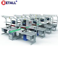 Table de ligne d'assemblage électronique mobile anti-électrostatique automatique pour téléphones portables