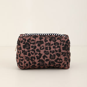 Sac de Cosmétiques en Polyester à Imprimé <span class=keywords><strong>Léopard</strong></span> en Gros, Organiseur de Maquillage Doux et Rembourré, Trousse de Toilette de Voyage - Product Image 2