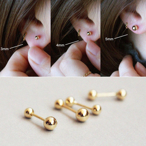 ROXI Petites boucles d'oreilles piercing en argent S925 avec filetage à vis, pour cartilage d'oreille, usage quotidien - Product Image 6