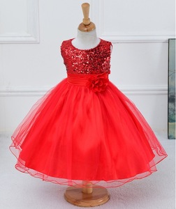 Robe de mariée princesse en tulle à sequins pour bébé, jupe à sequins pour enfant, vêtements pour filles, tutu floral, robe de fête pour filles - Product Image 3